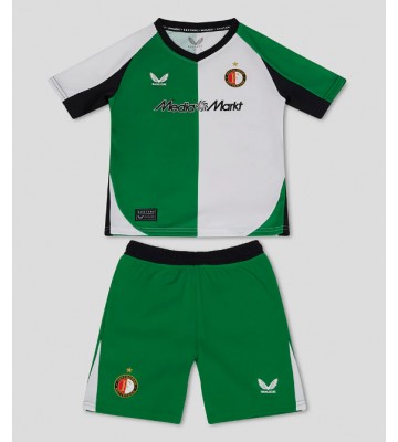 Feyenoord Tredje Kläder Barn 2024-25 Kortärmad (+ Korta byxor)